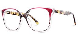 Siner Square Red Tortoise Glasses4