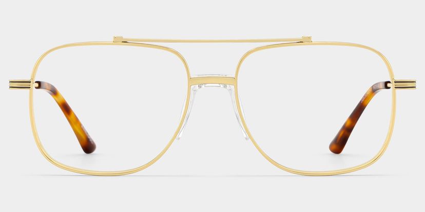 Poppy Gold Aviator Glasses
