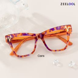 Cara Orange Butterfly Glasses4