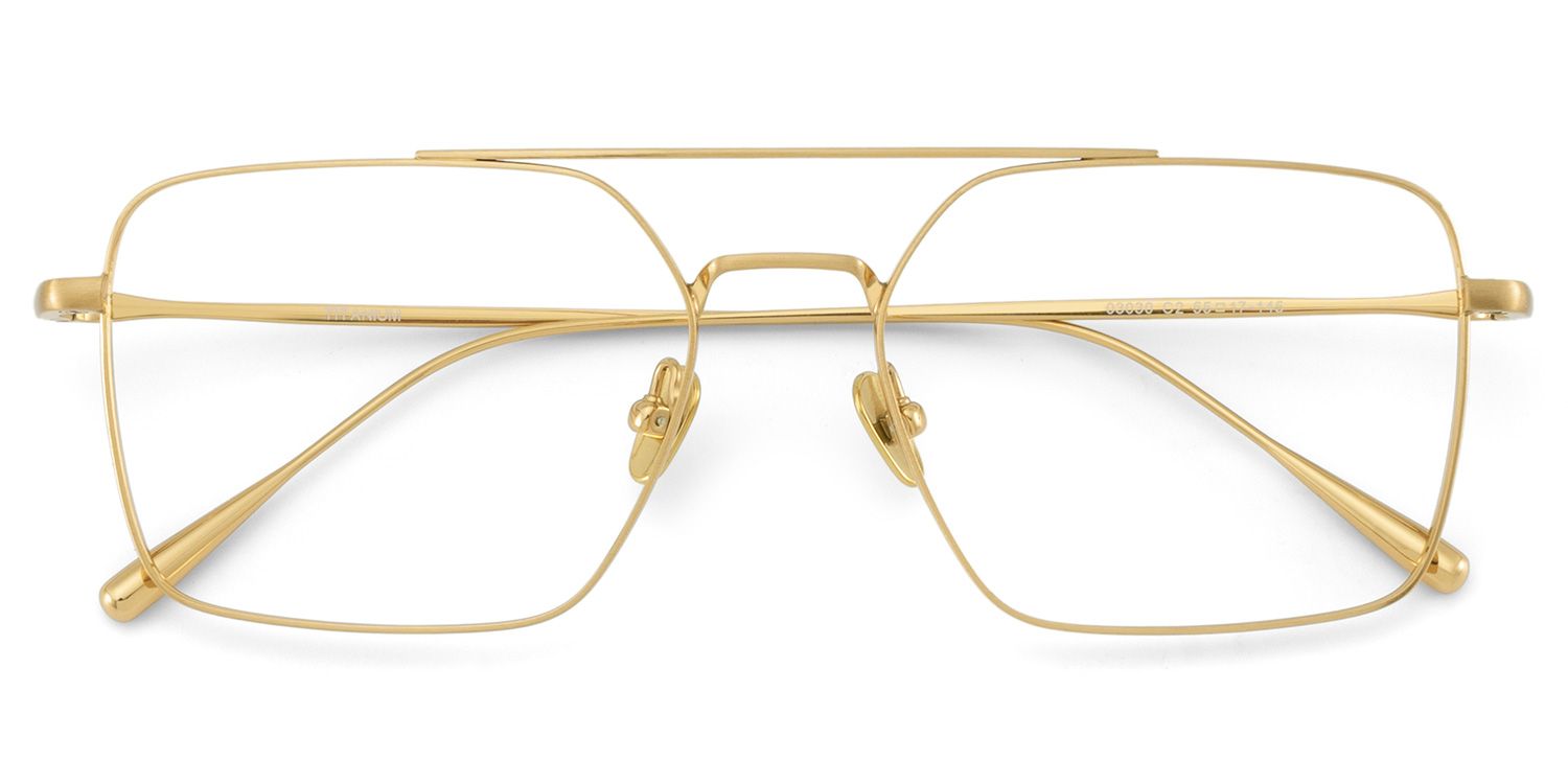 Jensen Eyeglasses in Aviator Gold Frame | ZEELOOL Canada3