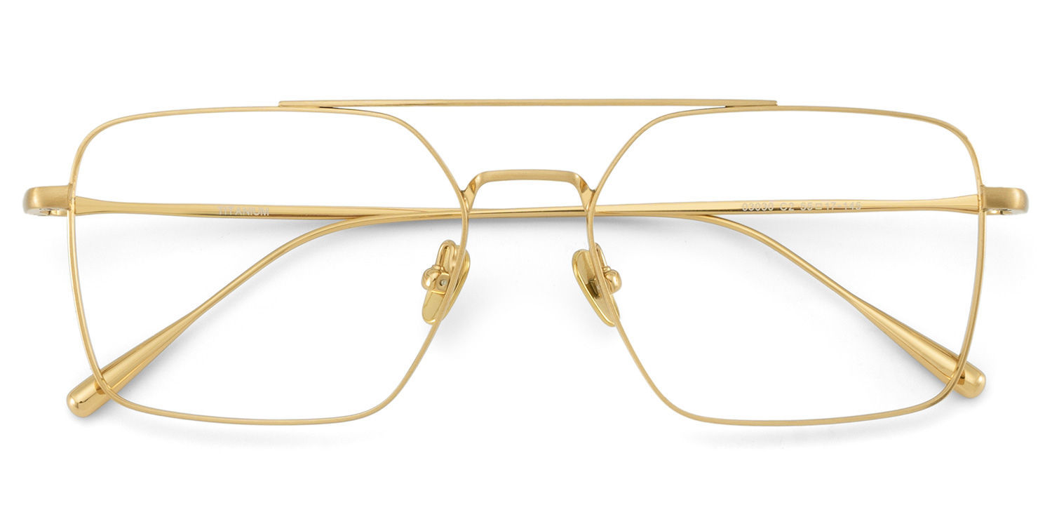 Jensen Eyeglasses in Aviator Gold Frame | ZEELOOL Canada3