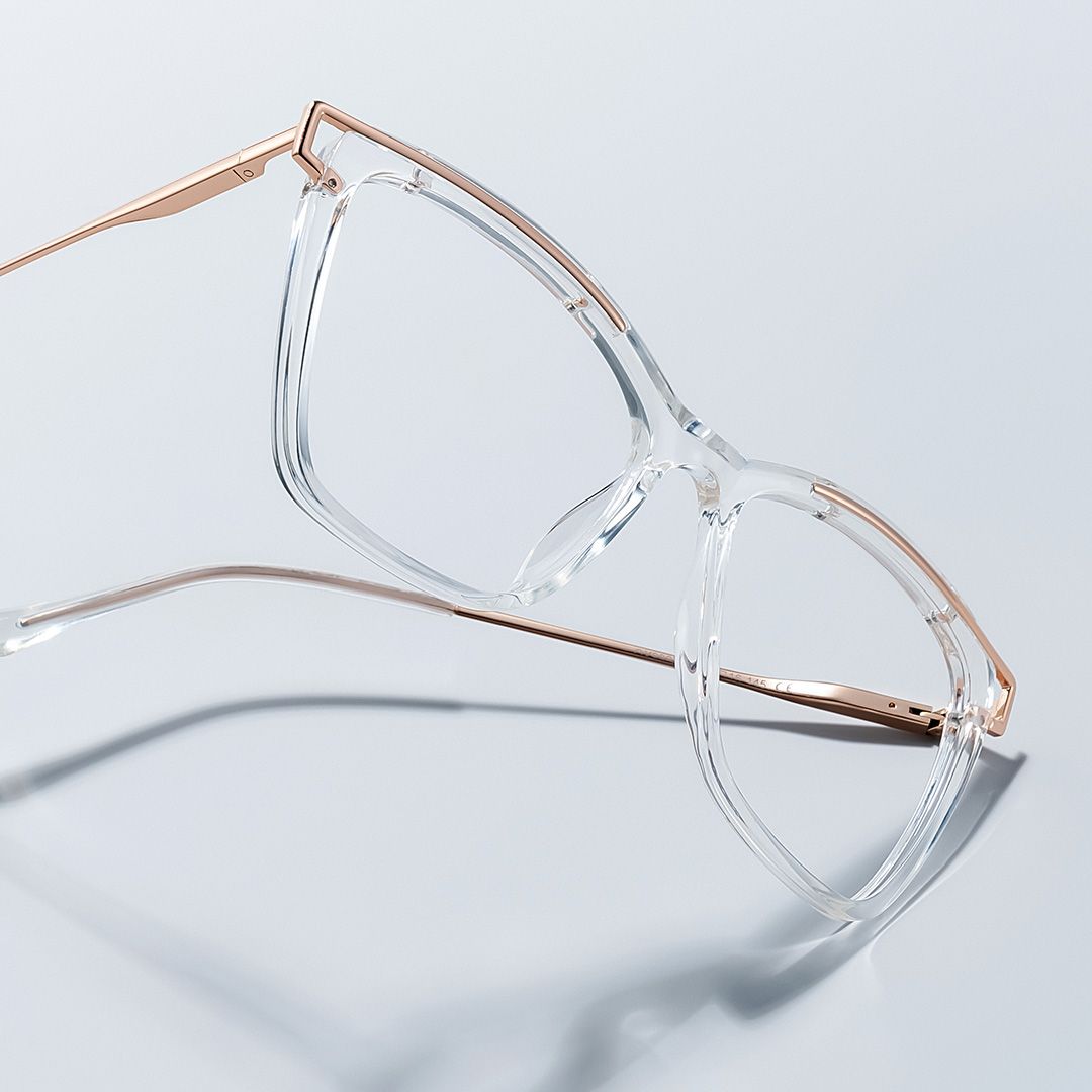 Krystle Square Clear Frame Glasses | ZEELOOL Canada0