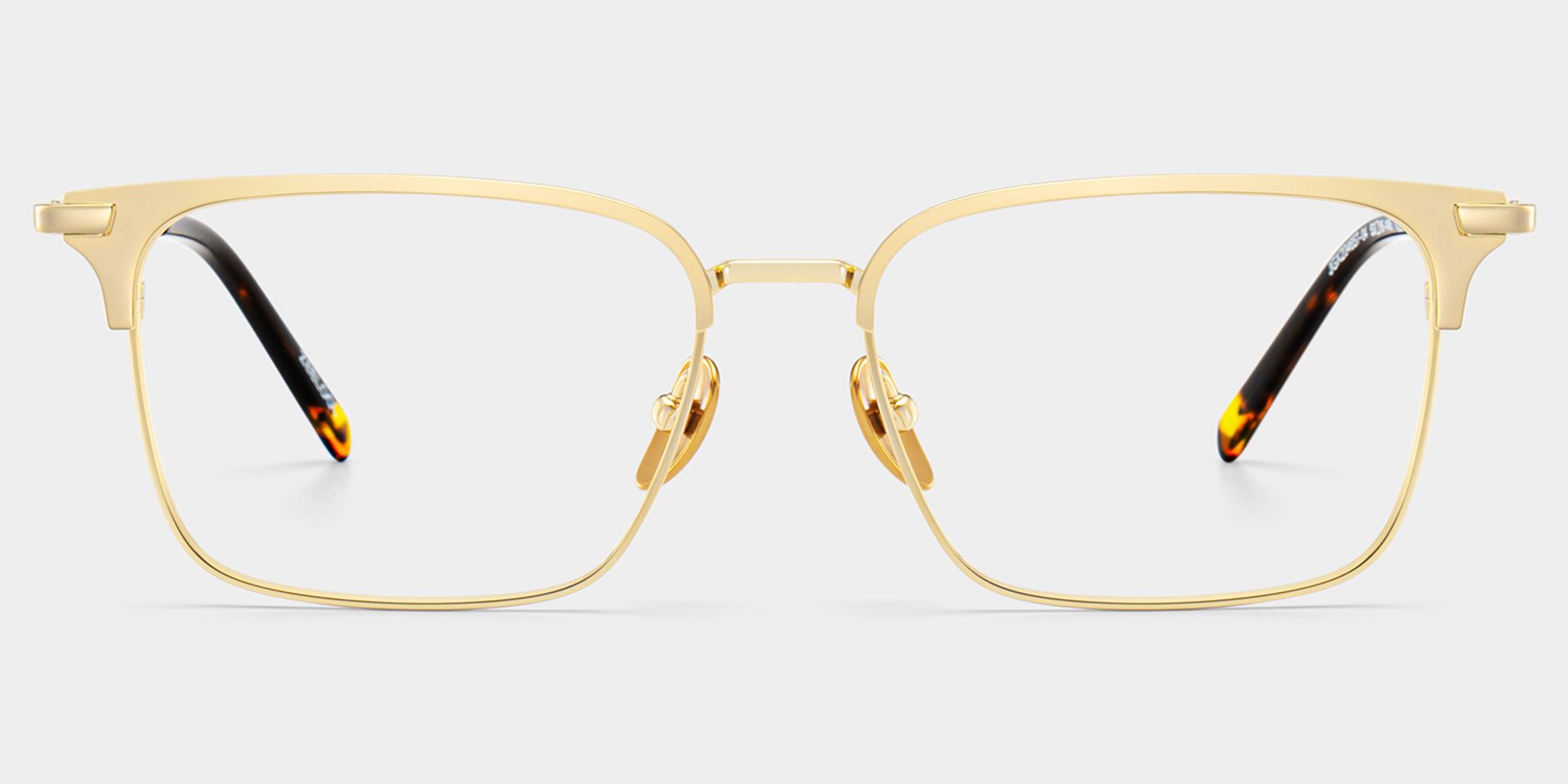 Maxwell Gold Browline Glasses with Titanium Frames for Bussiness | ZEELOOL CANADA0