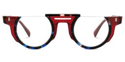 Mastin Round Red Glasses0