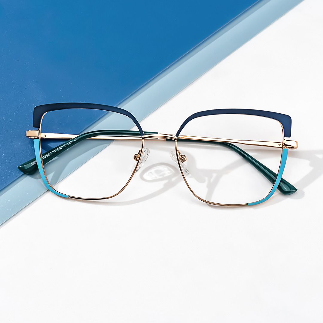 Grasso Square Two-Tone Glasses4