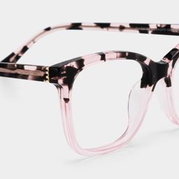 Bella Pink Tortoise Rectangle Glasses5