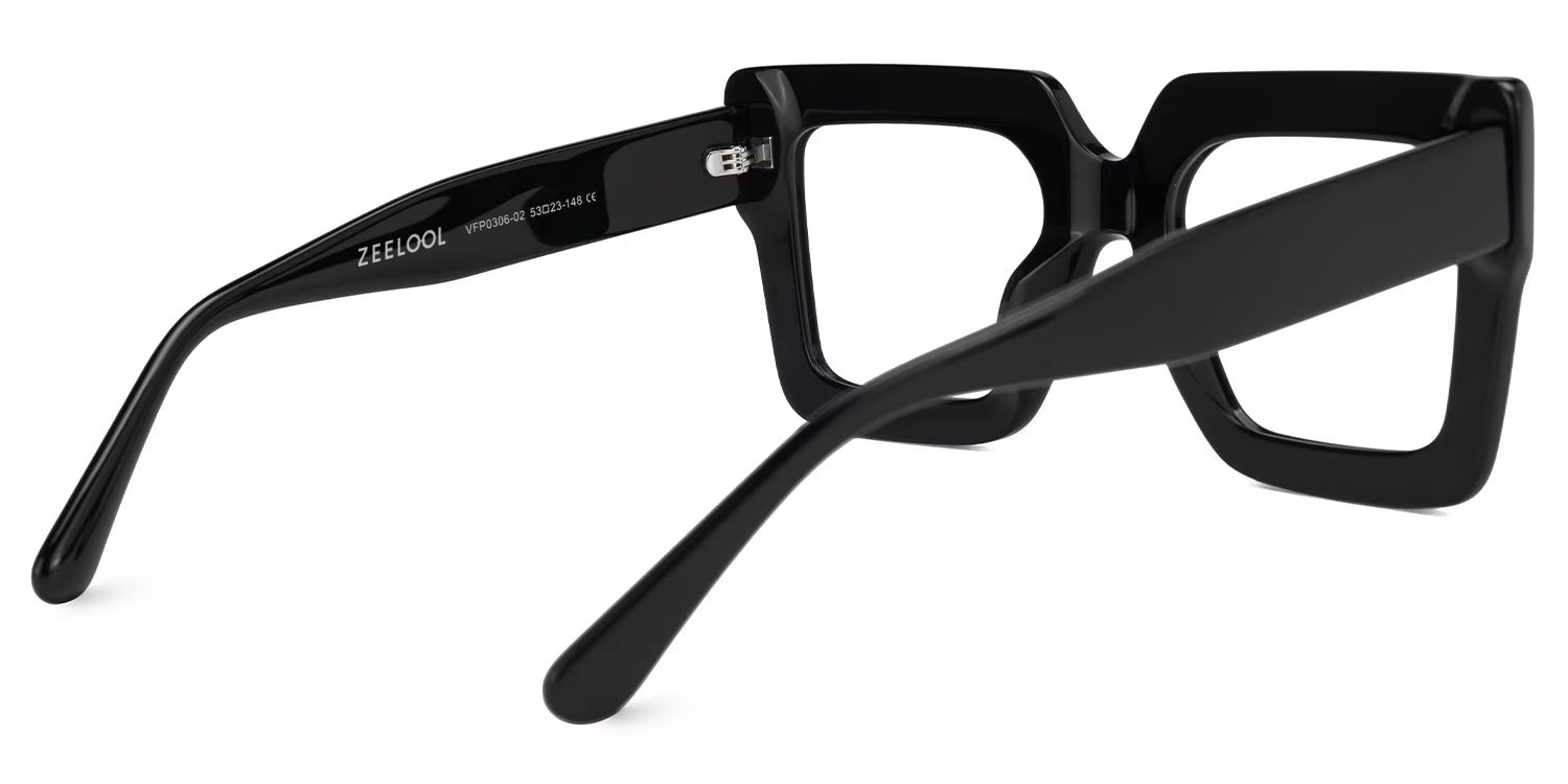 Brandon Square Black Glasses3