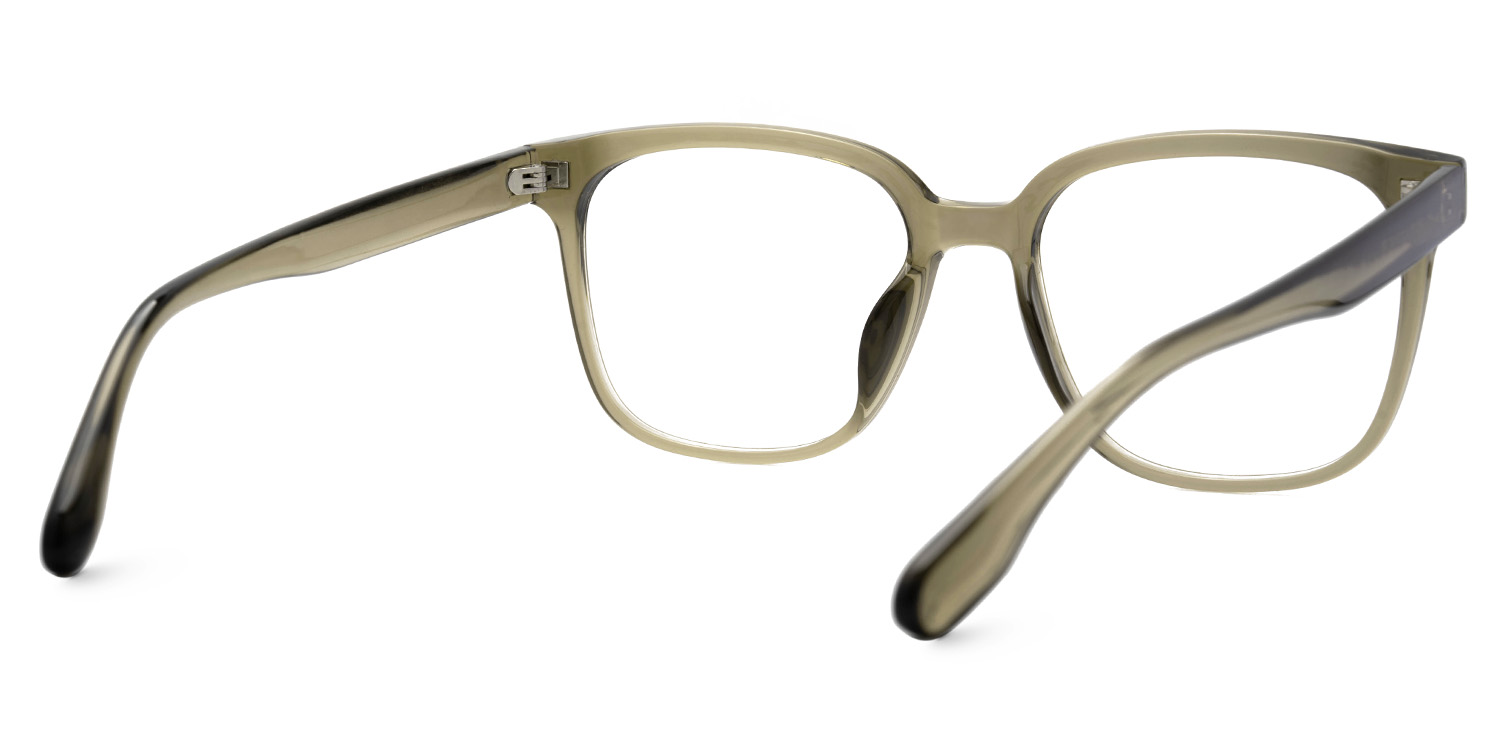 Oglesby Square Blue Light Blocking Glasses Matte Green Frame3