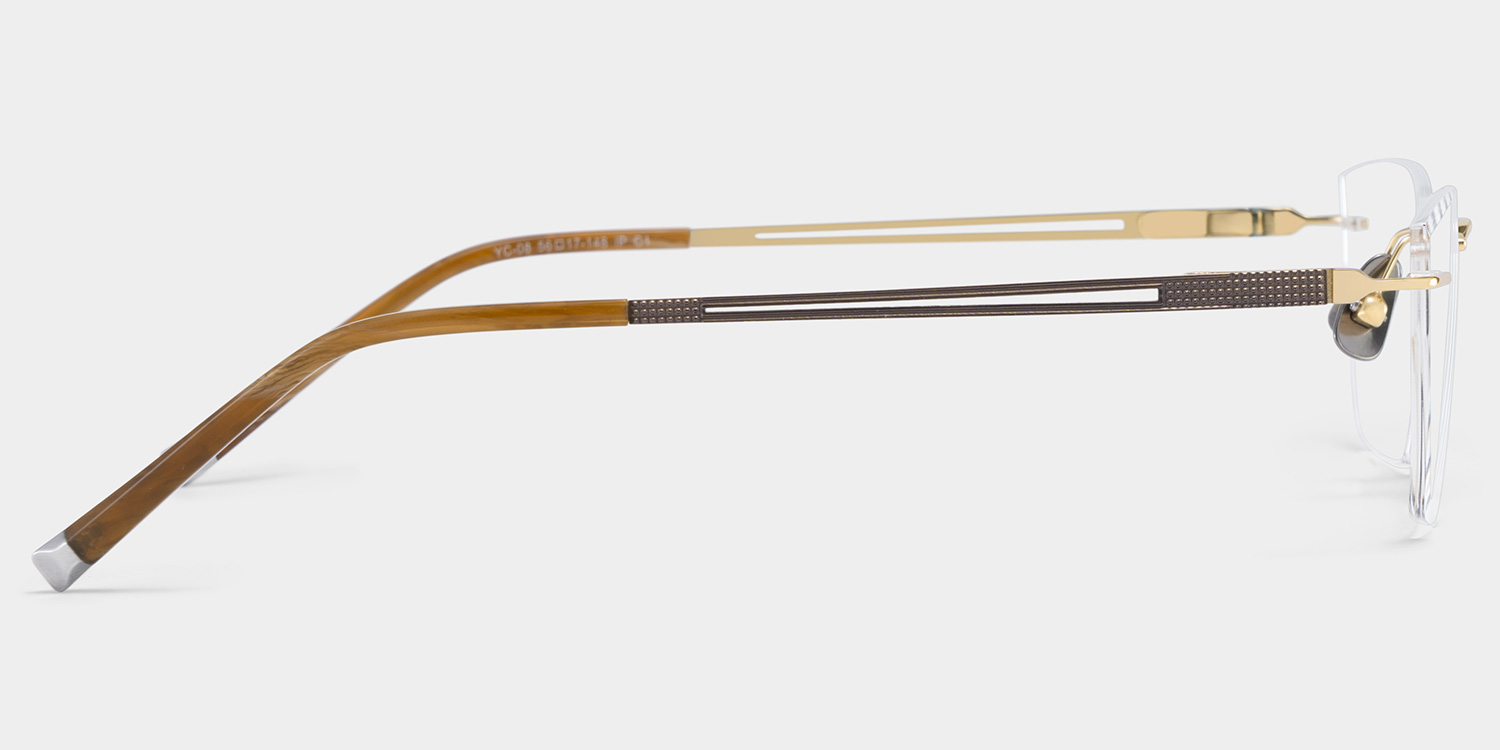 Ella Cat eye Gold Frame Eyeglasses for Woman| ZEELOOL Canada5