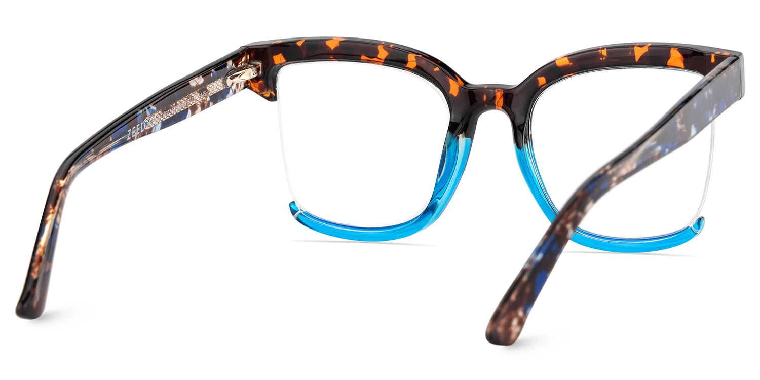 Cadogan Blue-tortoise Square Prescription Glasses | ZEELOOL Canada5