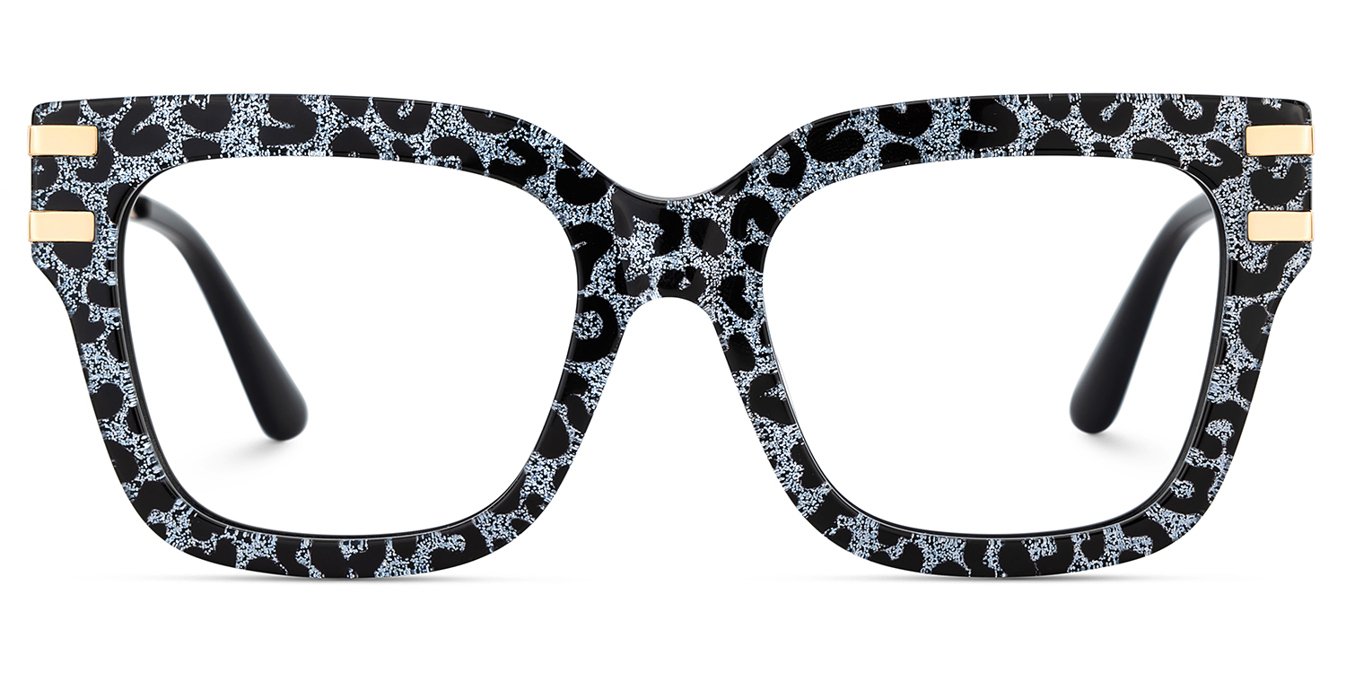 Lidia Square Gray Leopard Glasses