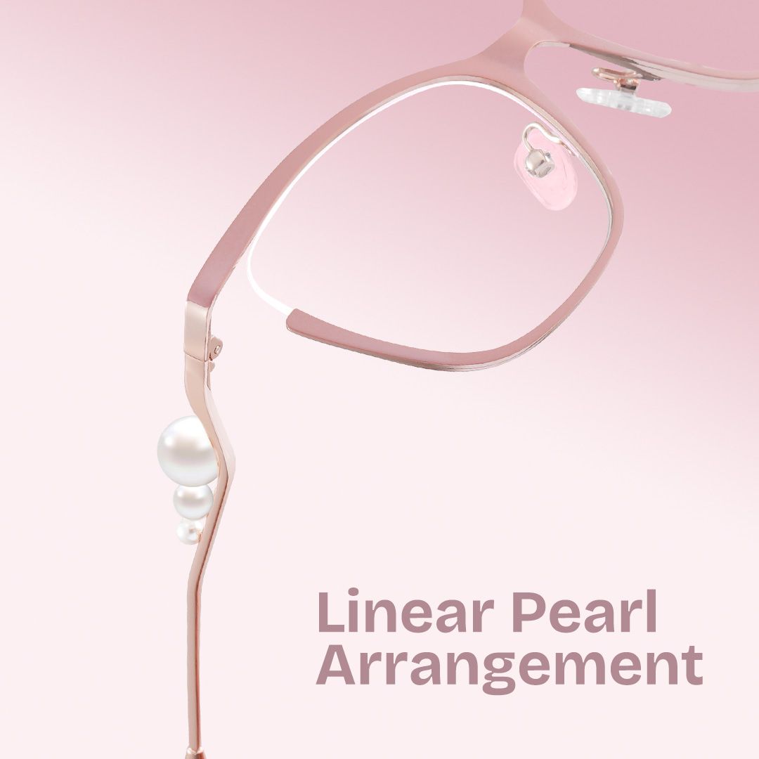 Aria Eyeglasses in Round Pink Frame | ZEELOOL Canada1