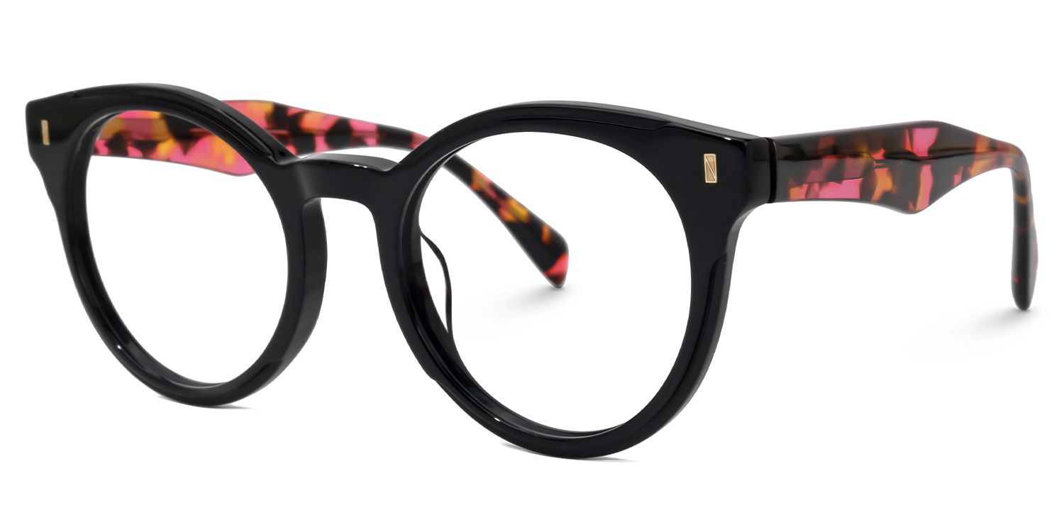 Rollinger Rollinger Round Black Glasses