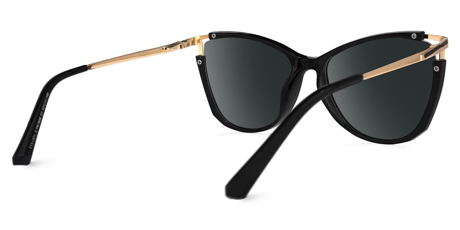 Yomary Black Cateye Frame Sunglasses | ZEELOOL Canada3