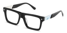 Trent Rectangle Black Glasses3