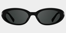 Zion Oval Black Polarized Sunglasses1
