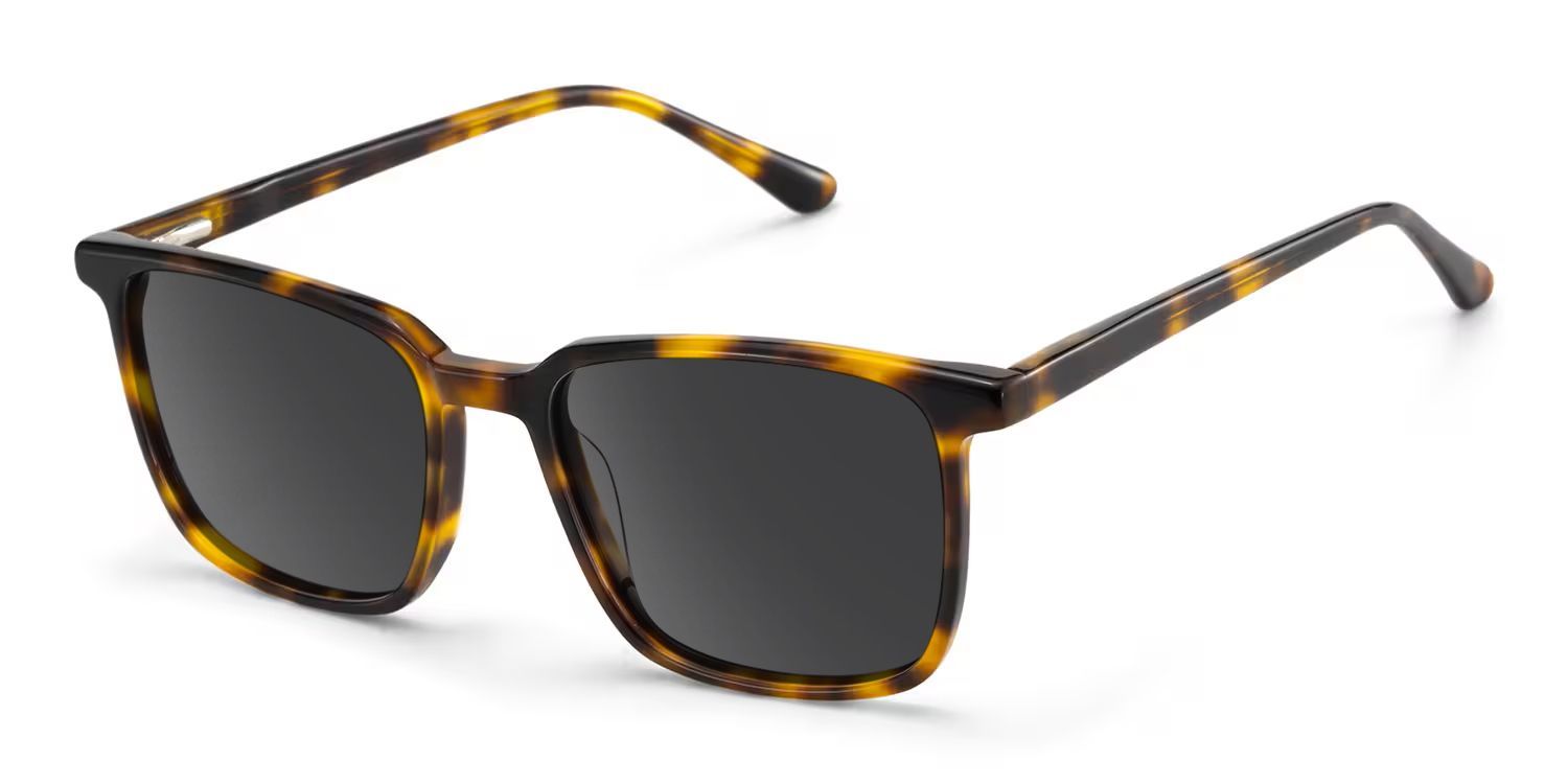 Rectangle Tortoise Eyeglasses- Aidan Acetate Frame Glasses2