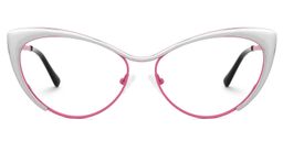 Ellen Cateye Two-Tone Glasses0