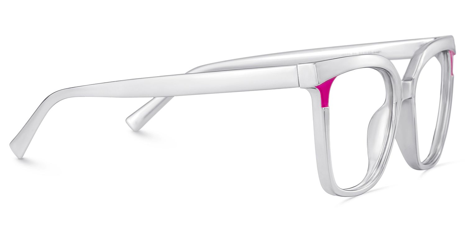 Dazzler silver square frame glasses Online | ZEELOOL4