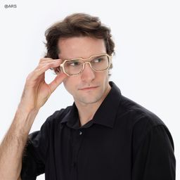 Hype Geometric Gold Glasses7