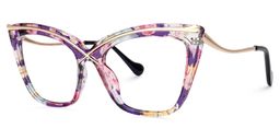 Winston Butterfly Purple-Floral Glasses1