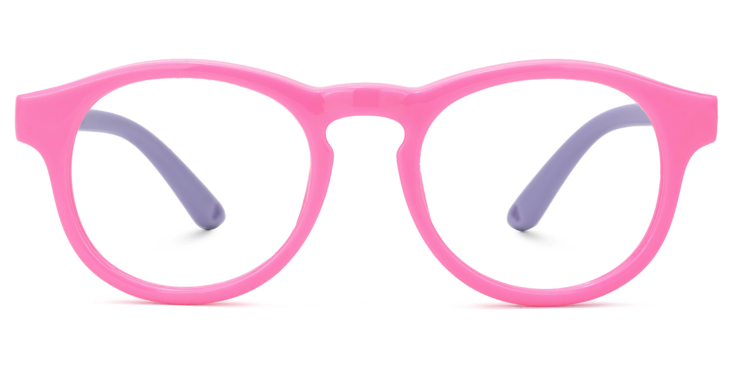 Gilgal Round Pink Frame Eyeglasses for Toddlers0