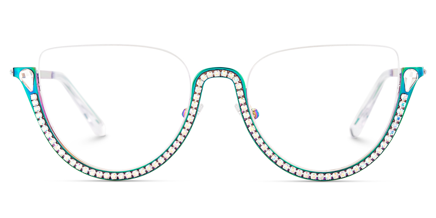 Sparkle Cateye Iridescent Glasses2