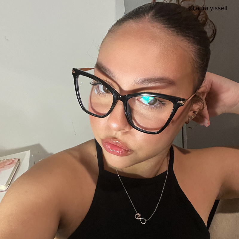 Hilary Butterfly Black Glasses9