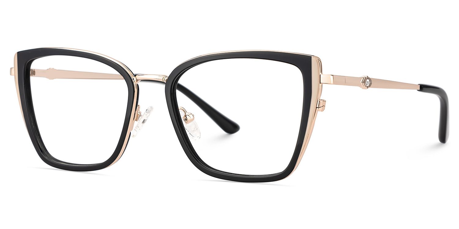 Juniper Eyeglasses in Square Black Frame | ZEELOOL Canada3