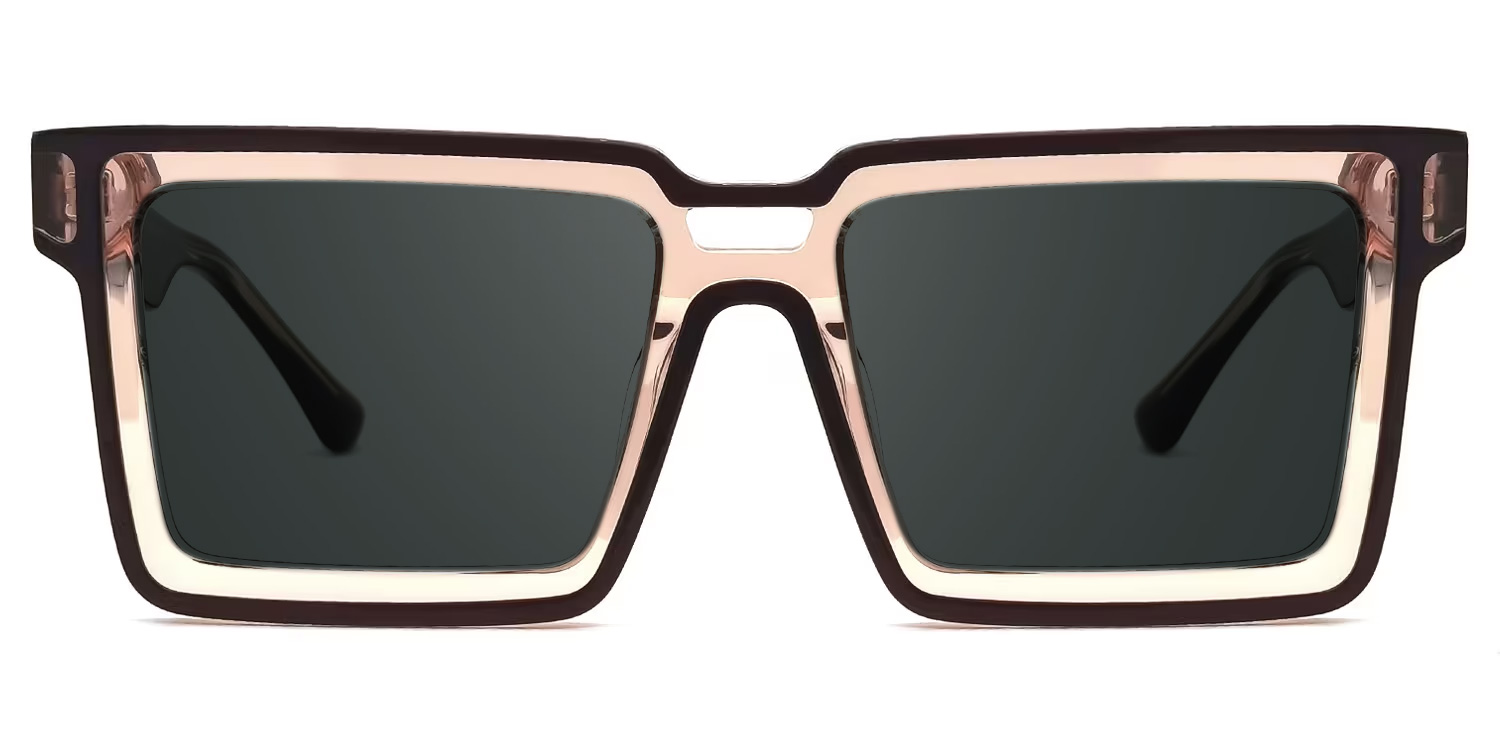 Milian Square Brown Glasses0