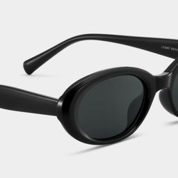Zion Oval Black Polarized Sunglasses5