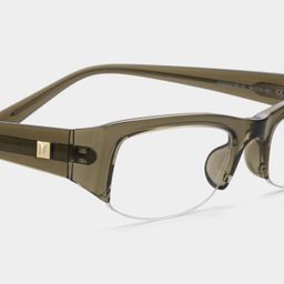 Trevor Clear Brown Rectangle Glasses4