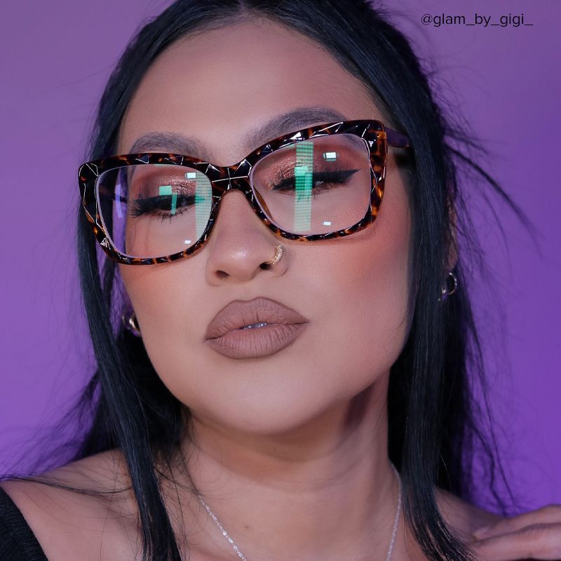 Edna Cat-eye Yellow-Tortoise Eyeglasses and Glasses Frames9