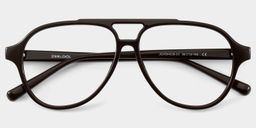 Drew Dark Brown Aviator Glasses2