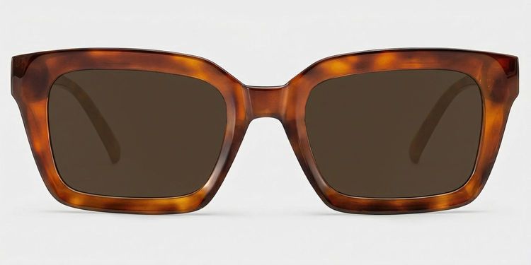 Marley Tortoise Rectangle Sunglasses