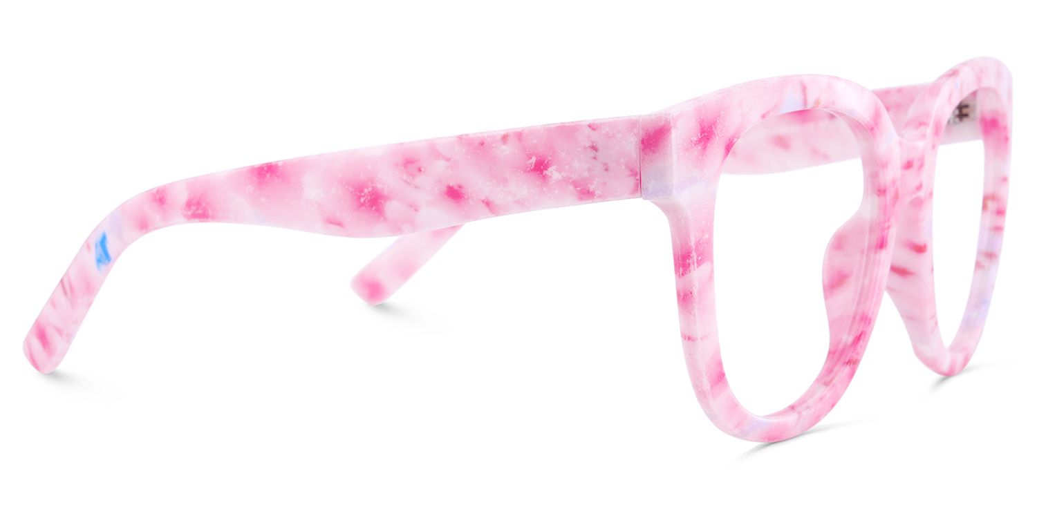 Pink Square Frame Glasses - Harrell on Sale | ZEELOOL Canada4