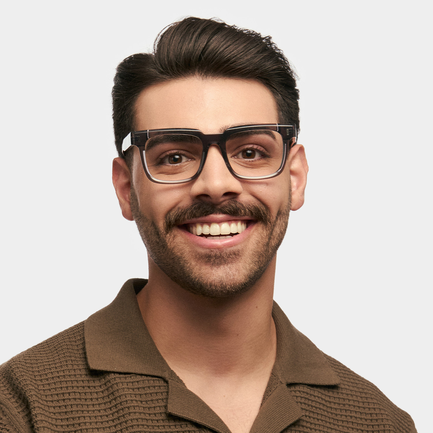 ZEELOOL Katia Square Gray Glasses