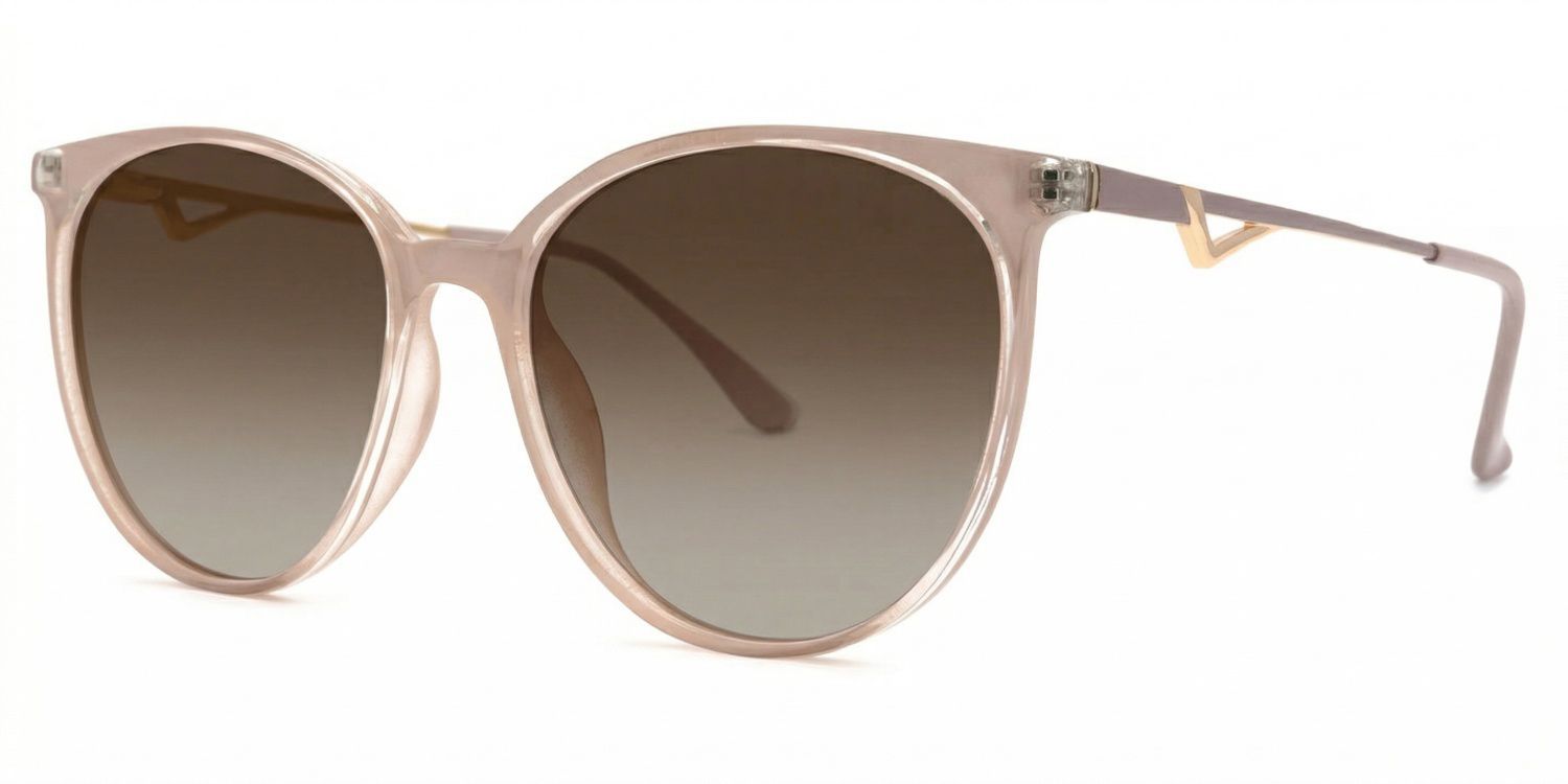 Chanty Round Pink Eyeglasses and Thin Frames1