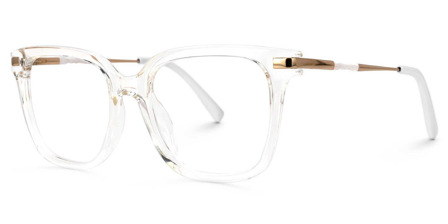 Jacqui Square Clear Eyeglasses and Glasses Frames1