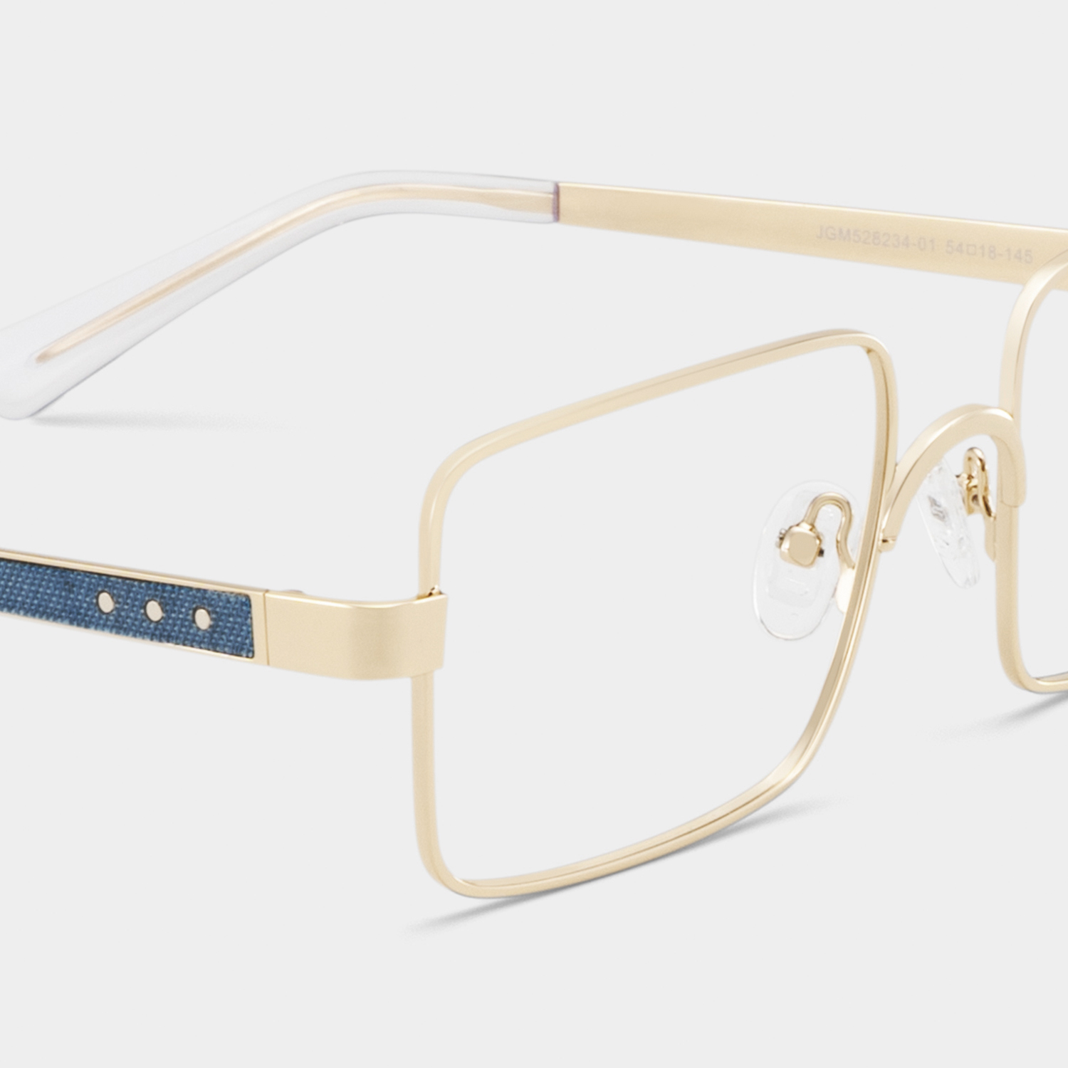 Gavin Eyeglasses in Rectangle Gold Frame | ZEELOOL Canada5