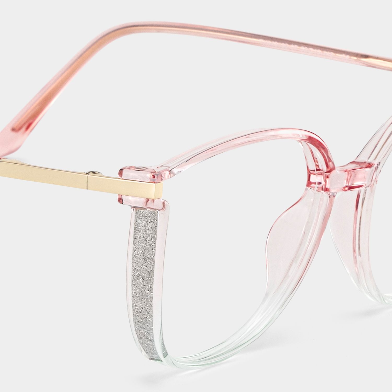 Square Rodz Two-tone Eyeglasses with Clear Frames5