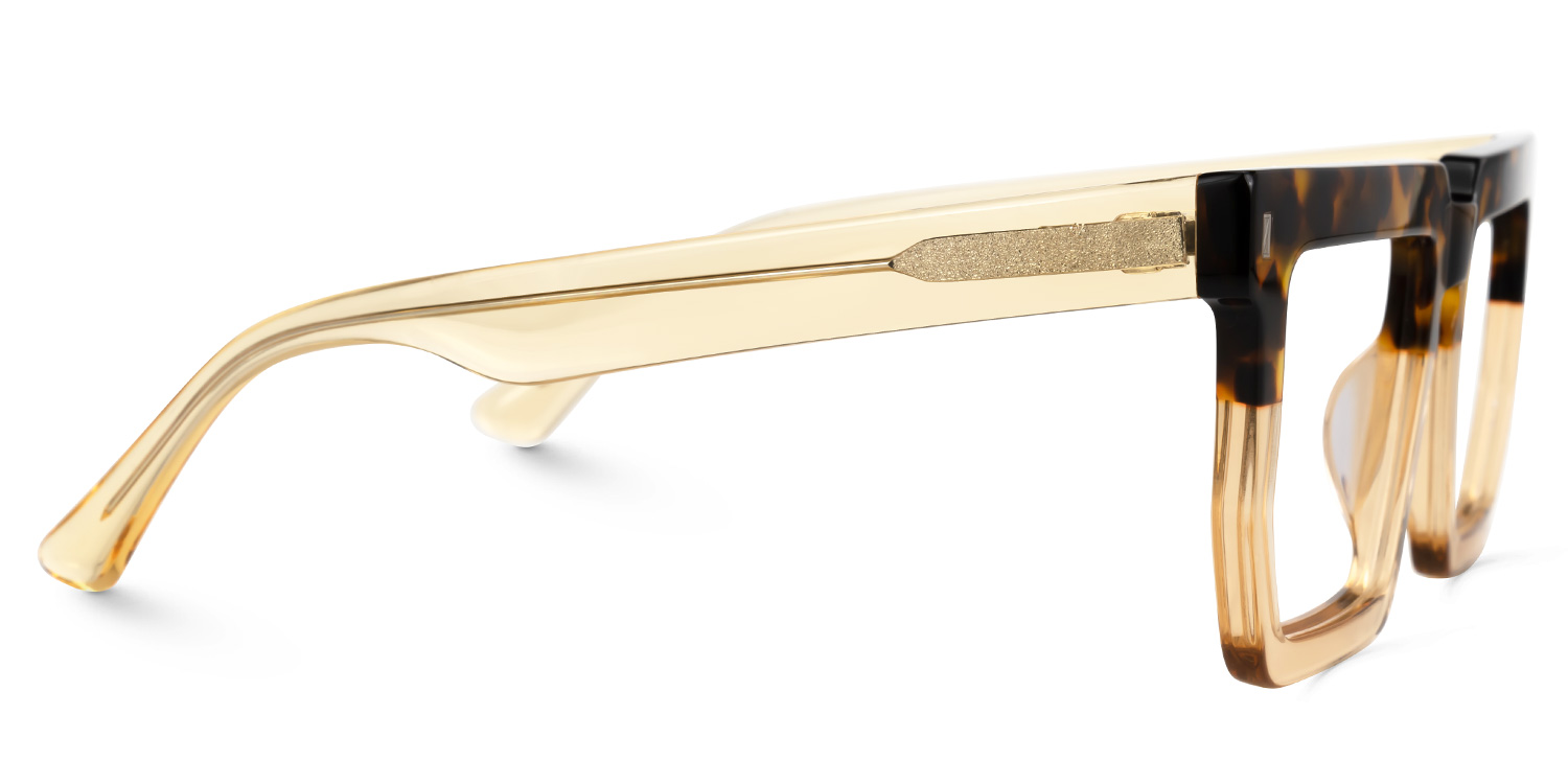 Daniela Rectangle Two-Tone Glasses2