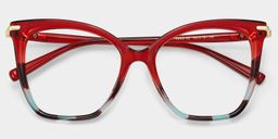 Lamar Red Butterfly Glasses1