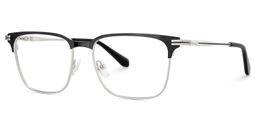 Marshall Rectangle Grey Silver Glasses3