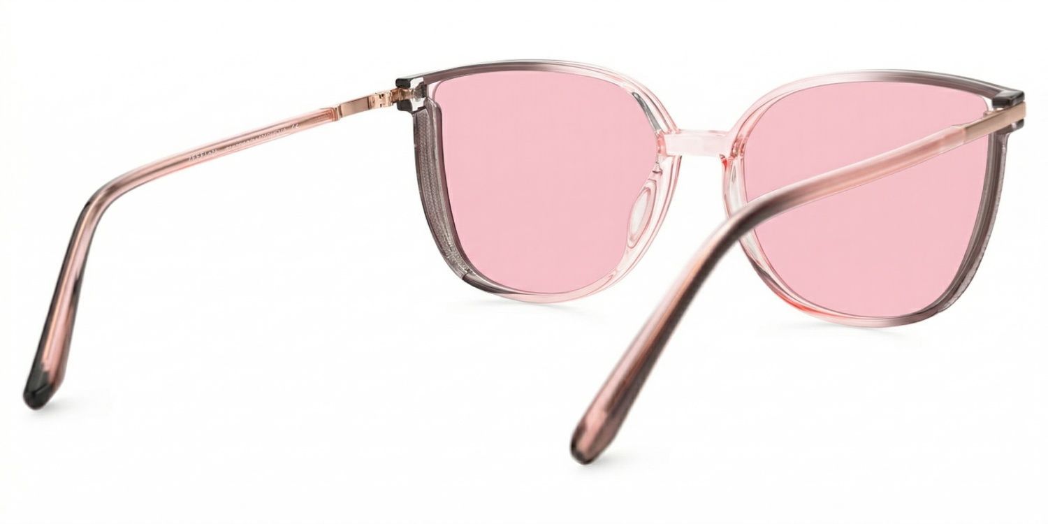Rodz Square Pink-Tan Full Rim Sunglasses | ZEELOOL CA3