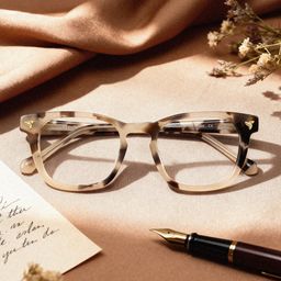 Heather Square Tortoise Glasses0