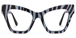 Ansyah Cateye Zebra Glasses0