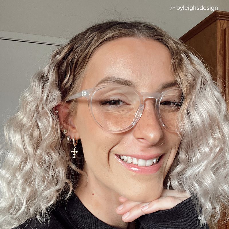 Kasey Round Clear Glasses | ZEELOOL Canada5