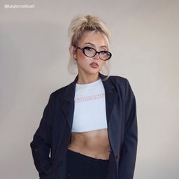 Lennon Black Oval Glasses7