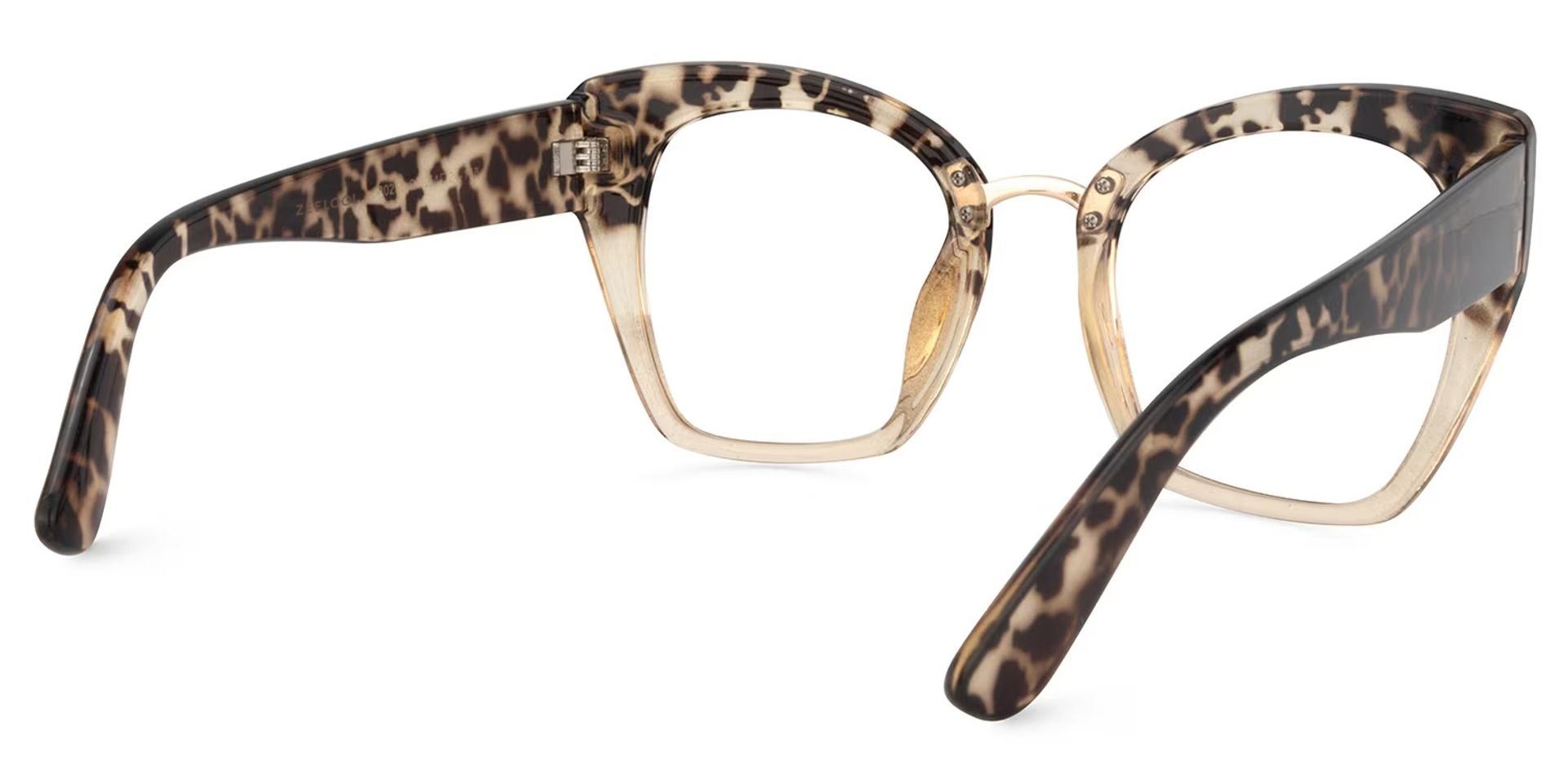 Denis Cat-eye Light Blonde Tortoise Frame Glasses4